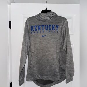 Nike Gray Dri-FIT Sweatshirt with Blue Lettering